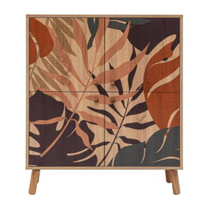 Skříňka v dekoru dubu v přírodní barvě 95x111 cm Multilux – Kalune Design