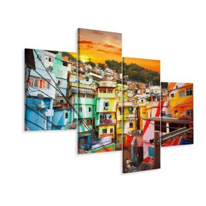 Vícedílné plátno Centrum Města Rio De Janeiro Varianta: 50x80
